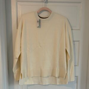 L.L. Bean Cream Crewneck Sweatshirt